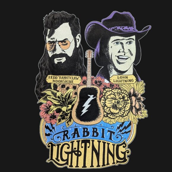 Mythical - Rabbit Lightning Tee, Black NWOT - Picture 2 of 2